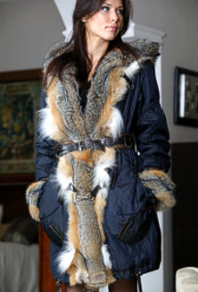 Jacket with fur - style 109