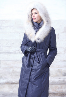 Coat with fur - style 614