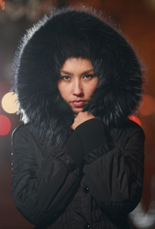 Coat with fur - style 520