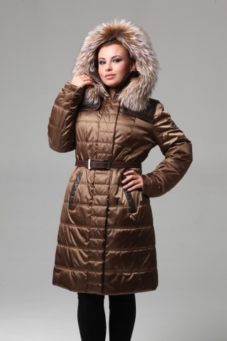 Coat with fur - style 910